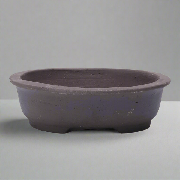 Unglazed Bonsai Pot Oval | 18cm x 16cm x 4cm | YB1121