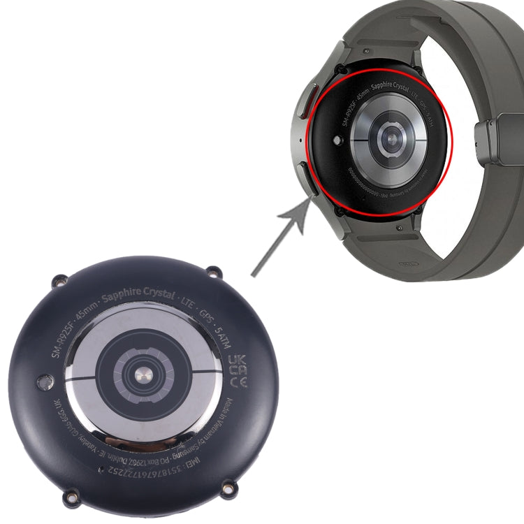 Original Back Cover Full Assembly For Samsung Galaxy Watch5 Pro 45mm SM-R920, For Samsung Galaxy Watch5 Pro 45mm