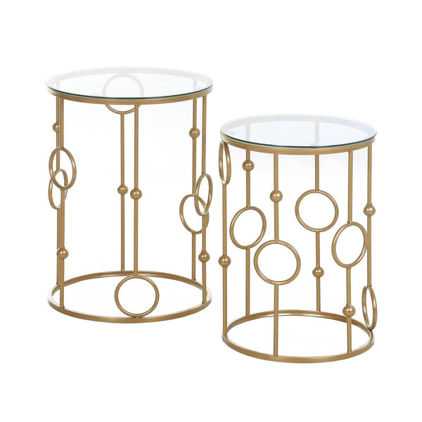 Round Coffee Tables Set of 2