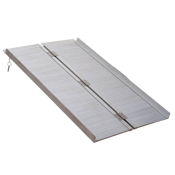Folding Aluminium Ramp Wheelchairs/Scooters/Pet Mobility Ramp W/Handle 40"