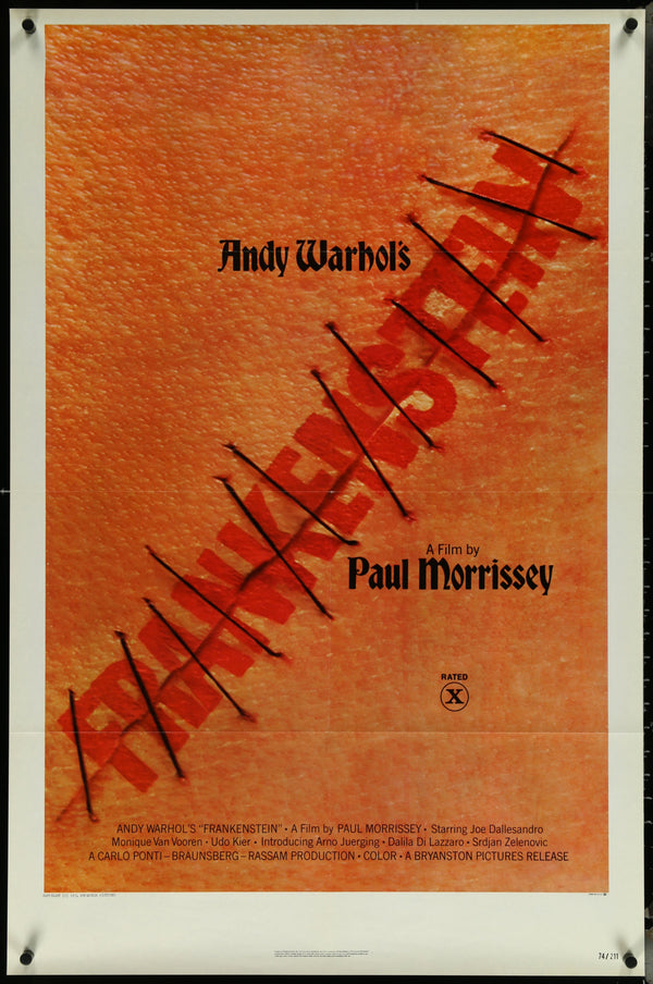 Andy Warhol's Frankenstein (1973) Original US One Sheet Movie Poster