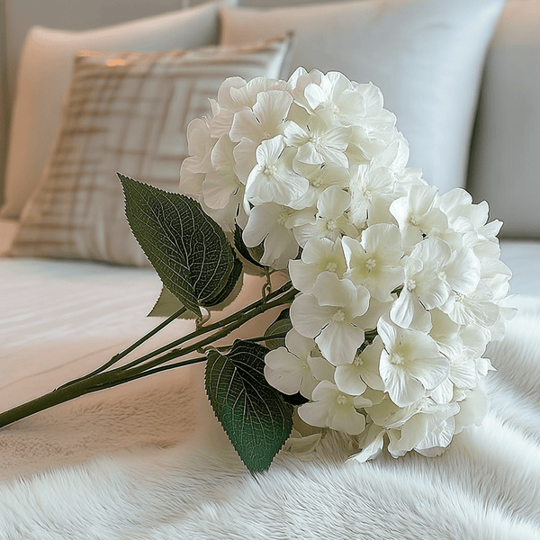 Cream Hydrangea Faux Floral Bunch