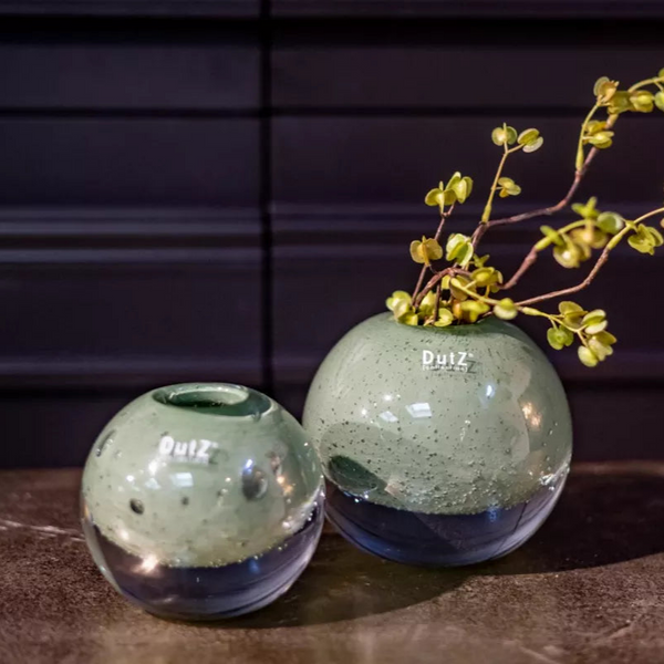 BALL VASE KULA -  Pistache Bubbles