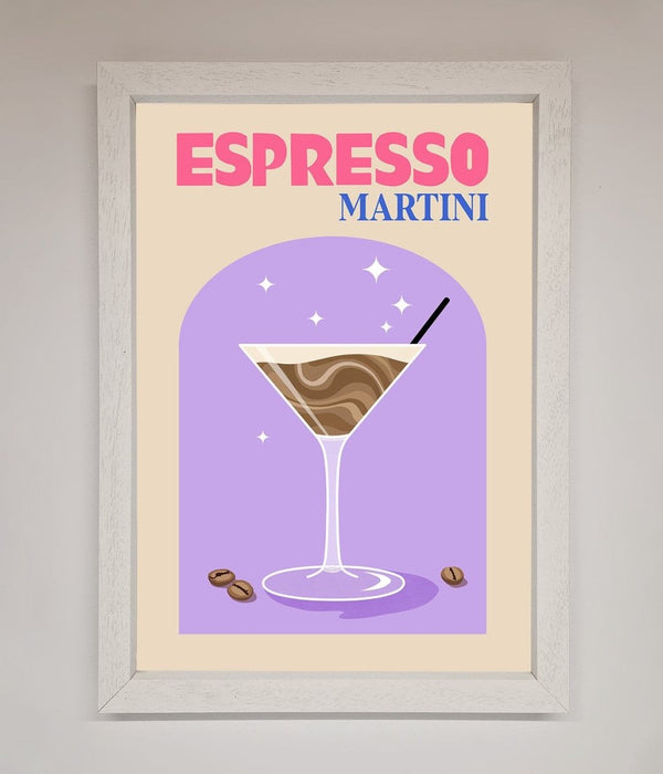 Espresso Martini Lilac Framed Print - Zestio