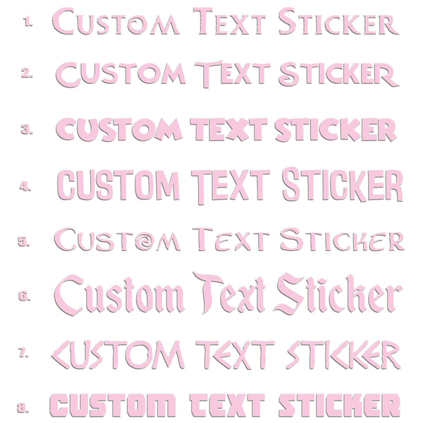 Famous Movie Fonts Iron On HTV Transfer