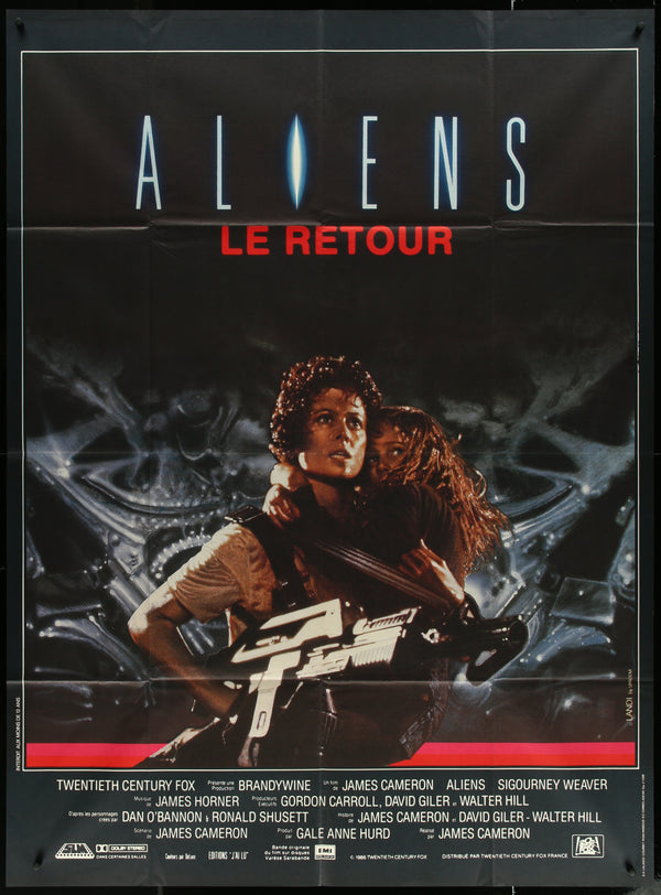 Aliens (1986) Original French One Panel Movie Poster