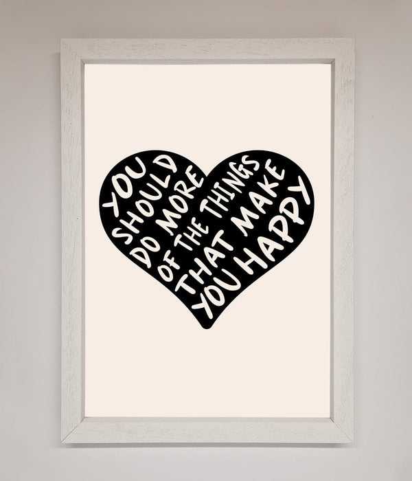 Happy Heart Framed Print - Zestio