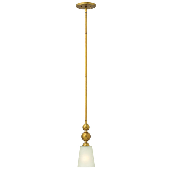 Elstead - HK/ZELDA/P/A VS Zelda 1 Light Mini Pendant - Vintage Brass