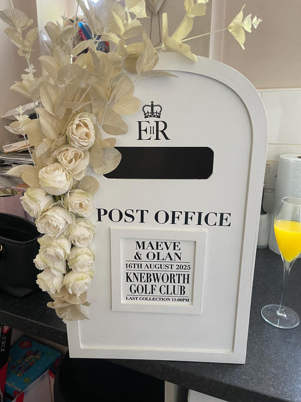 Personalised DIY Post Box Vinyl For Wedding  - Vinyl Only - No Post Box Is Included