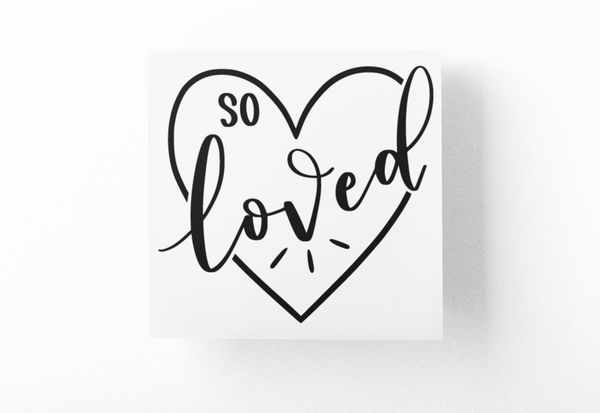 So Loved Baby Sticker