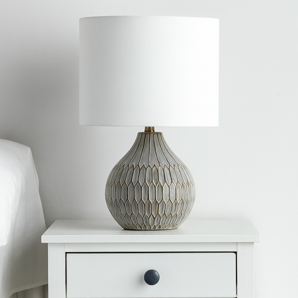 Solene Grey Table Lamp