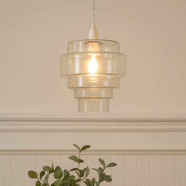 Mira Clear Glass Easy-Fit Pendant