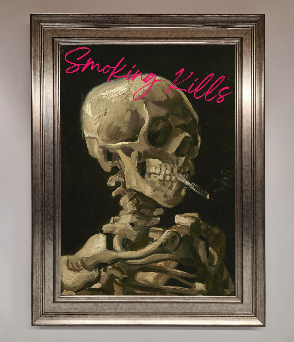 Smoking Kills Framed Wall Art - Zestio