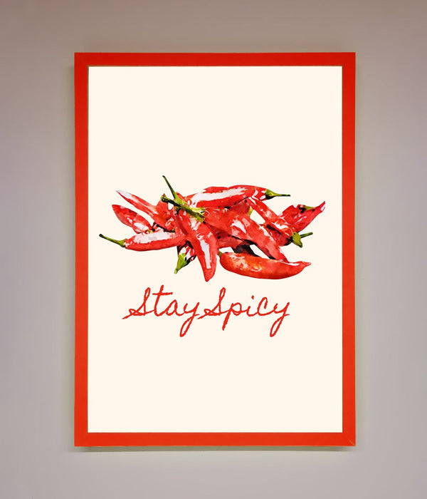 Stay Spicy Framed Print - Zestio