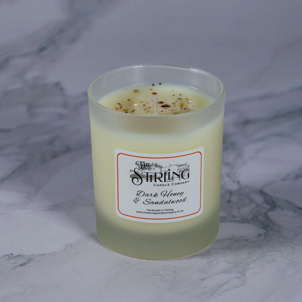 Dark Honey & Sandalwood - Medium Candle
