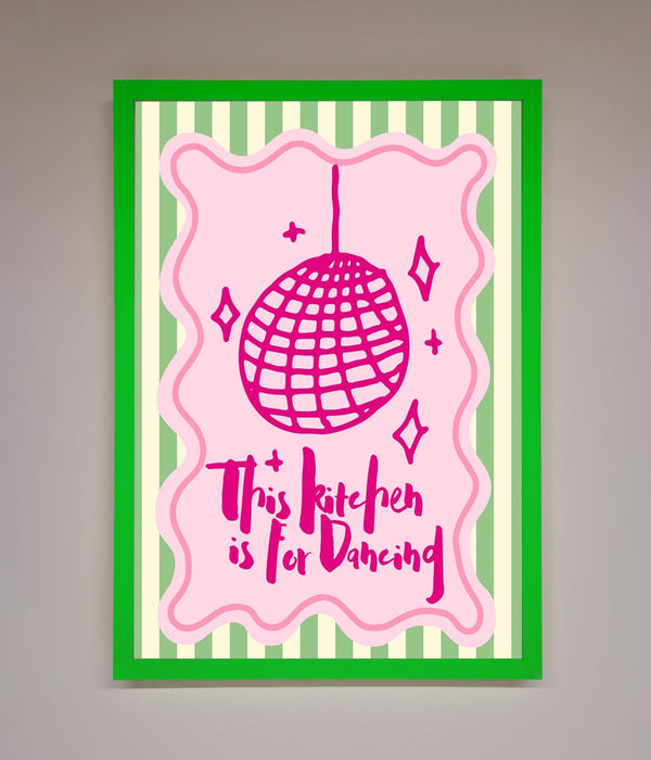 This Kitchen Is For Dancing Framed Wall Art - Zestio