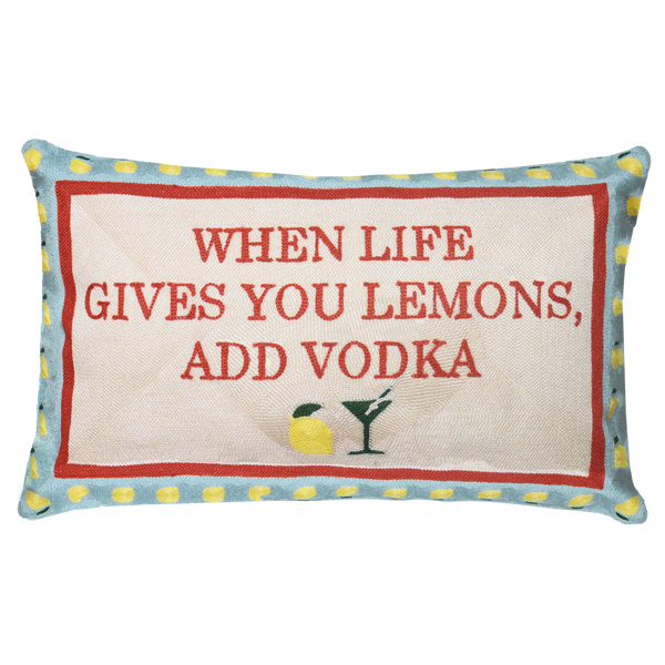 When Life Gives You Lemons Needlepoint Cushion