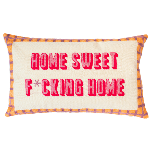 Home Sweet F*cking Home Needlepoint Cushion