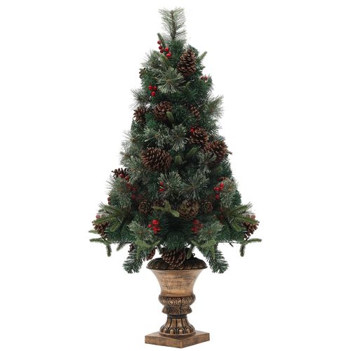 Homcom 4ft Artificial Christmas Tree with 60 Warm White LED Lights