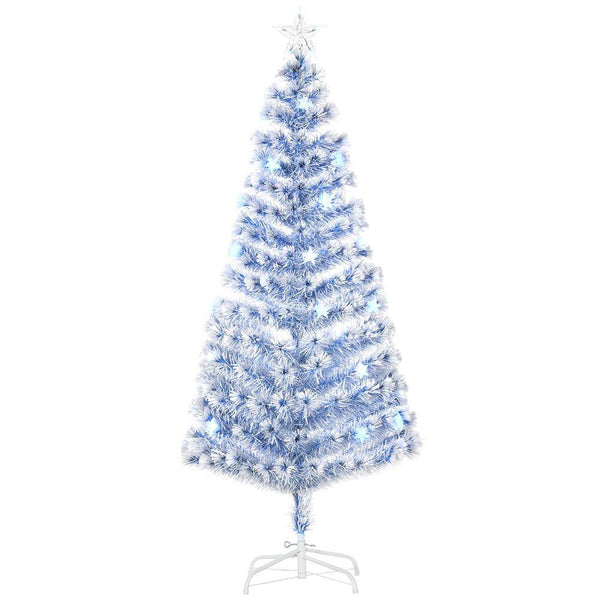 Artificial Fibre Optic Christmas Tree Seasonal Decoration w/ 26 LED Homcom