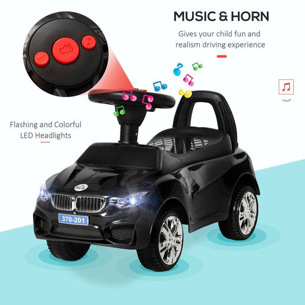 Homcom Ride on Car Baby Toddler Walker Foot to Floor Sliding Car Slider Black