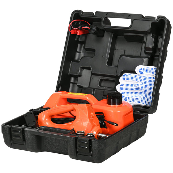 Auto 12Vv DC 5 Ton Electric Car Jack & Impact Wrench With Protective Carry Case by Durhand