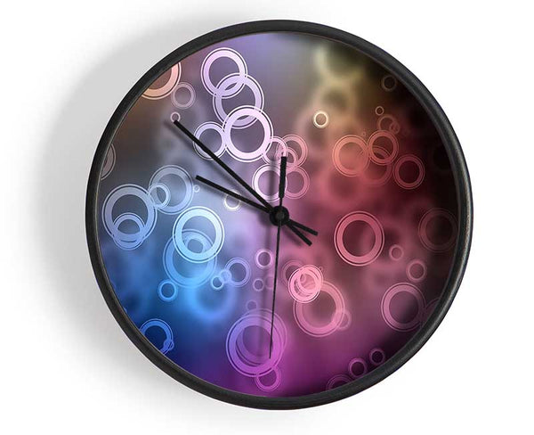 Abstract Circle Art Clock - Wallart-Direct UK