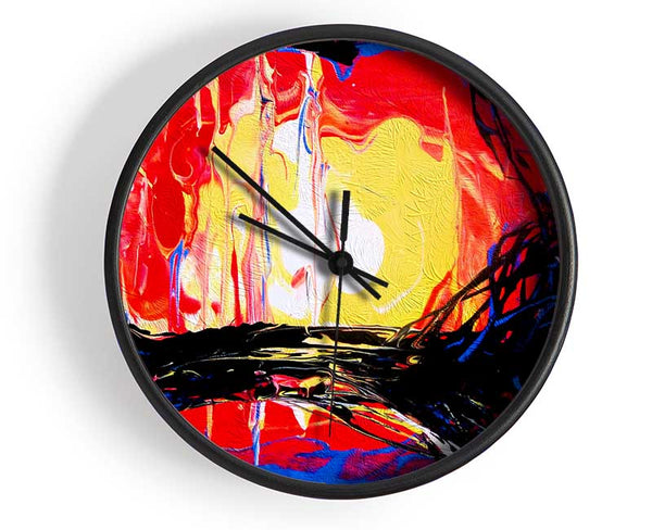 Abstract Earth Clock - Wallart-Direct UK