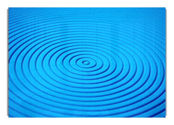 Blaue Schallwellen