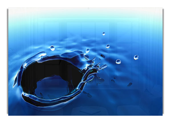 Blauer Wassertropfen 1