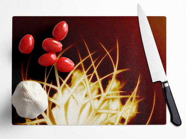 Caramel Thorns Glass Chopping Board