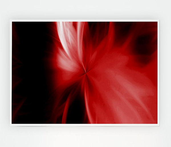 Celestial Core Red Print Poster Wall Art
