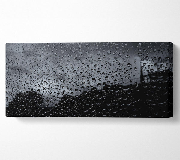 Stadt im Regen