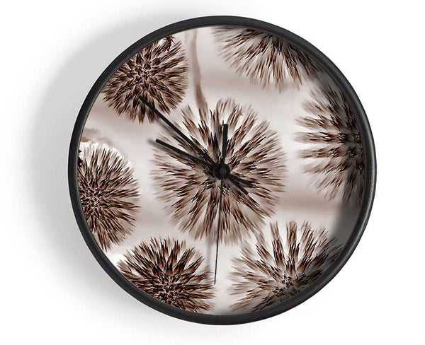 Dandelion Dream Chocolate Clock - Wallart-Direct UK