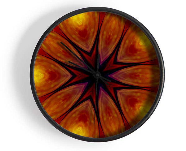 Fire Flower Clock - Wallart-Direct UK