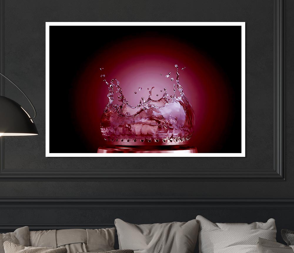 Flames Of Water Mulberry Print Poster Wall Art