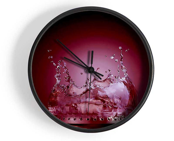 Flames Of Water Mulberry Clock - Wallart-Direct UK