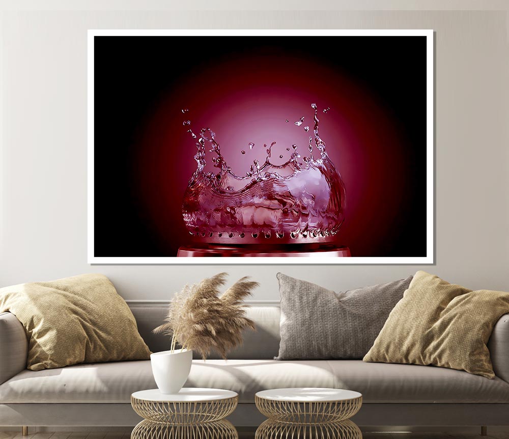 Flames Of Water Mulberry Print Poster Wall Art