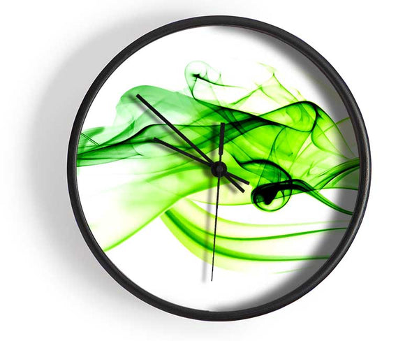 Green Smoke Clock - Wallart-Direct UK