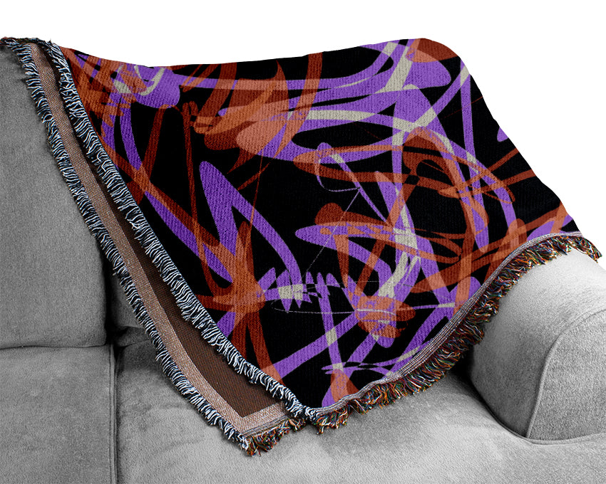 Patterns Of Time Woven Blanket