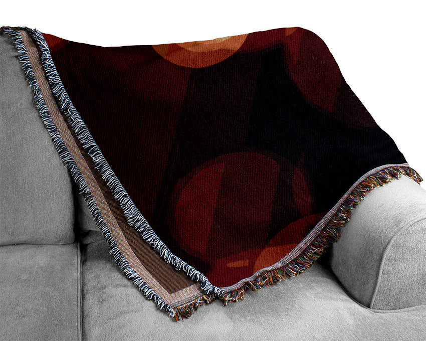 Psychedelic Spotlights Woven Blanket