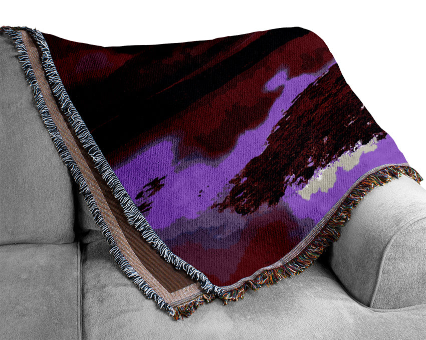 Purple Loch Dusk Woven Blanket
