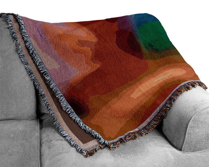 Rainbow Hills Woven Blanket