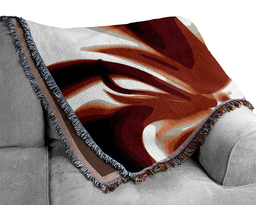 Red Raspberry Ripple Woven Blanket