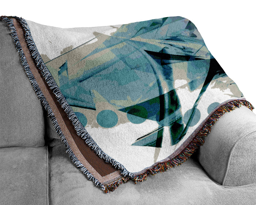 Shardes Of Green Woven Blanket