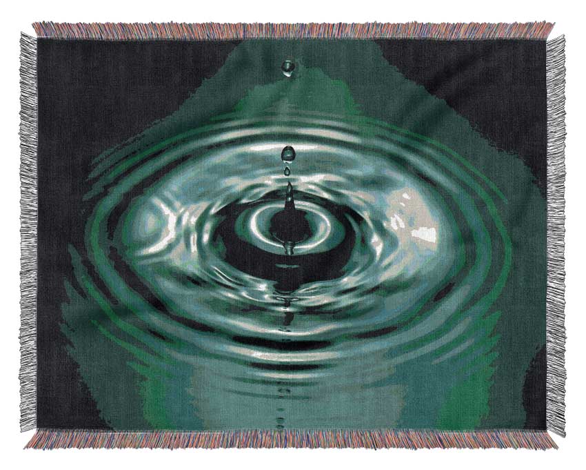 Splash Emerald Woven Blanket