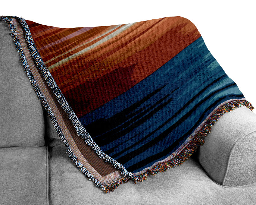 Sun Of The Ocean Woven Blanket