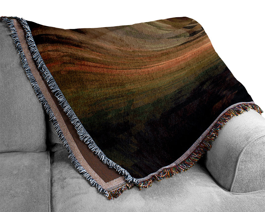 Swirls Of Light Woven Blanket