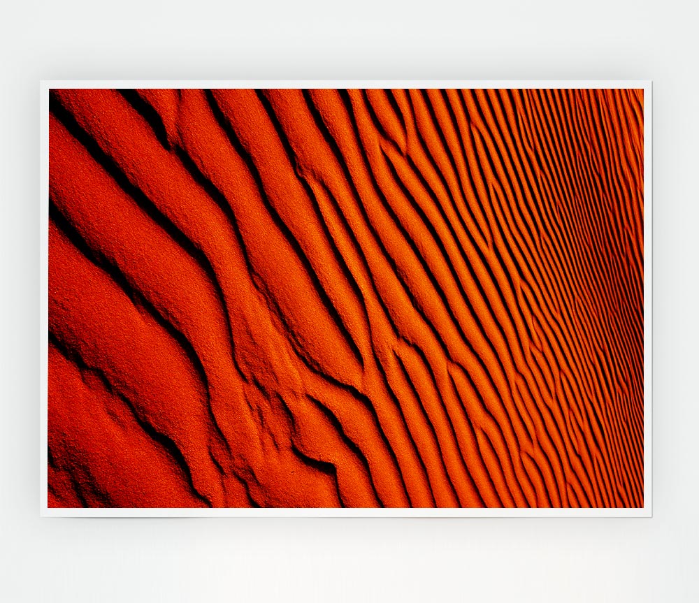 Texture Of The Desert Sands Print Poster Wall Art