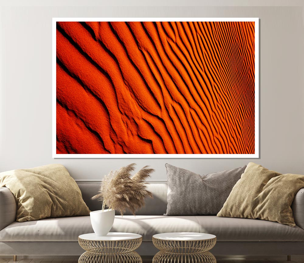 Texture Of The Desert Sands Print Poster Wall Art